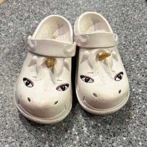 Unicorn Kids Clogs - White